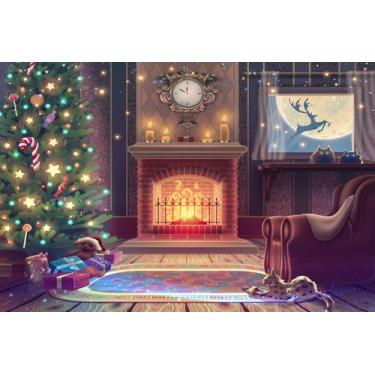 Imagem de Painel de Lona Natal Mágico Esperando Papai Noel - Fabrika de Festa, 1