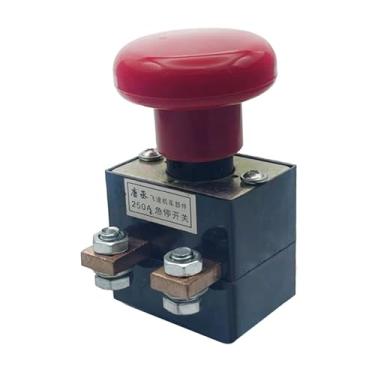 Imagem de MERIGLARE Interruptor de parada de emergência Cogumelo vermelho Manutenção Empilhadeira elétrica Suprimentos Veículo Peça Industrial Equipamento Seguro 96V 250A