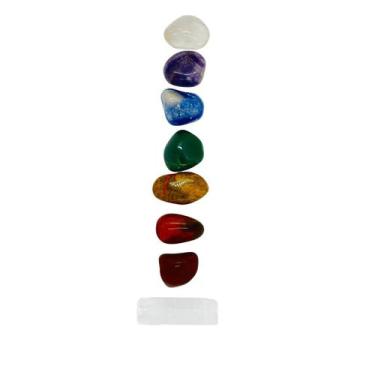 Imagem de Zenai - Pedras Grandes 100% Naturais 7 Chakras + Bastão De Selenita