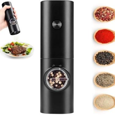 Imagem de Moedor de Pimenta Elétrico – Moedor de Pimenta Automático, Moedor de Pimenta e Sal, Design em Aço Inoxidável – Ideal para Moer Pimenta, Moedor de Sal Grosso e Especiarias, Moedor de Tempero