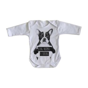 Imagem de body nenê criança roupa bebê manga longa Cusco being normal is boring 