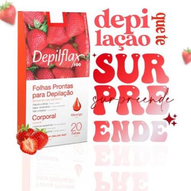 Imagem de Folhas Prontas para Depilação Facial Depilflax 20 unidades