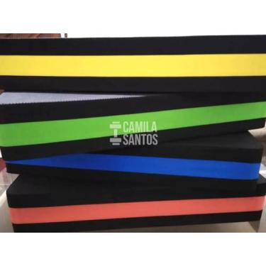 Imagem de Kit 2 Step Eva 60x28x10cm Academia/aeróbica/fitness, Amarelo