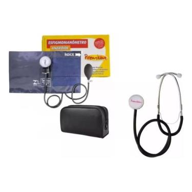 Imagem de Esfigmomanômetro Com Estetoscópio Grande Para Obeso 27 - 45 Cm Premium