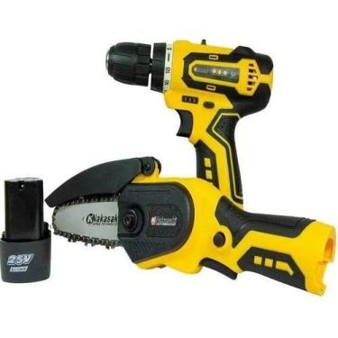 Imagem de Kit Parafusadeira & Mini Motosserra Bateria 25v - Nakasaki