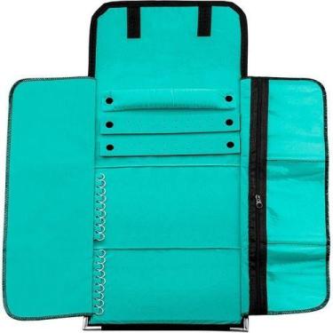 Imagem de Mostruário Médio Misto Pasta Porta Joias Bijuterias Pano Aveludado Gua