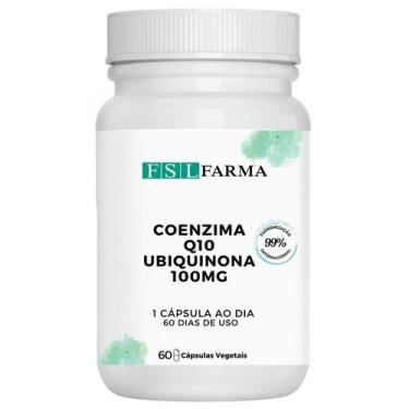Imagem de Coenzima Q10 (Ubiquinona) 100mg Vegan 60 Cápsulas - FSL FARMA