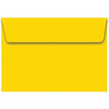 Imagem de Envelope Convite Colorido 162X229MM Amarelo CPLUS 80G - Caixa com 100 