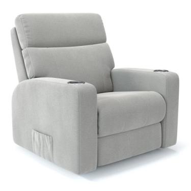 Imagem de Poltrona do Papai Reclinável Manual Em Linho - Modelo Eames Damie, Cin