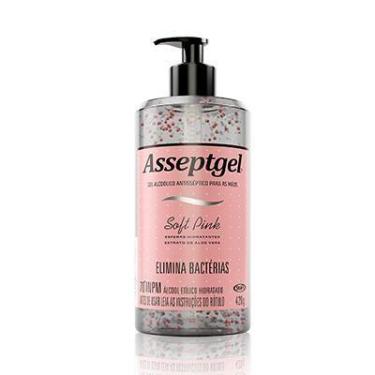 Imagem de ALCOOL GEL HIGiENIZADOR ASSEPTGEL SOFT PINK 420G - START