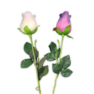 Imagem de Flor Artificial Botão de Rosa 60cm - 1 Unidade - Bella Garden