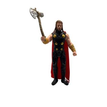 Imagem de Thor Articulado 30cm - Boneco com Martelo, Luz e Som para Crianças e C