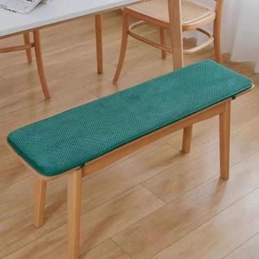 Imagem de NUOKEI Four Seasons Almofada de assento de espuma viscoelástica super macia com laços antiderrapante almofada de cadeira durável cor sólida para uso interno