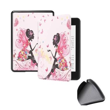 Imagem de GUKSRASO Capa para 7" Kindle Paperwhite 12th Generation 2024 & Kindle Colorsoft Signature Edition 2024, PU e TPU Soft Tampa Traseira Tampa de Casca Protetora com Despertar/sono Automático