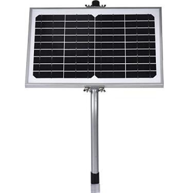 Imagem de SUNER POWER Kit De Carregador Alimentado Por Painel Solar De 10 Watts + Suporte De Montagem Tubular Para Abridor De Portão Automático, Cerca Elétrica, Etc.