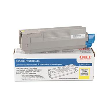 Imagem de Toner OEM Oki 43324401 - C5500 C5650 C5800 Série Toner amarelo de alto rendimento (produção de 5000) OEM