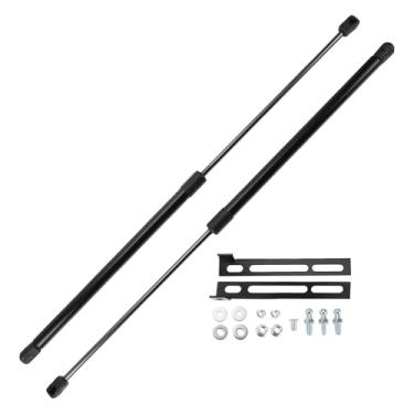 Imagem de TUCKBOLD Suportes de elevação para Seat Leon MK3 5F 2012-2020 Capa dianteira mola a gás preta com suporte de montagem 2 peças