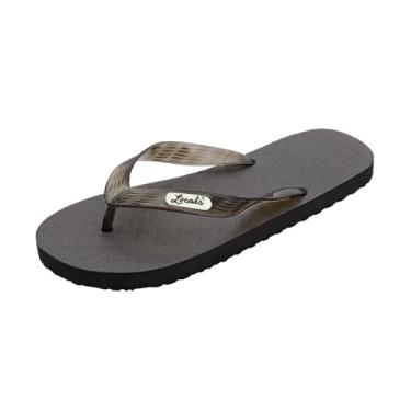 Imagem de Sandálias de dedo estilo original Locals, Translucent Black, 7.5-8.5 Women/6.5-7.5 Men
