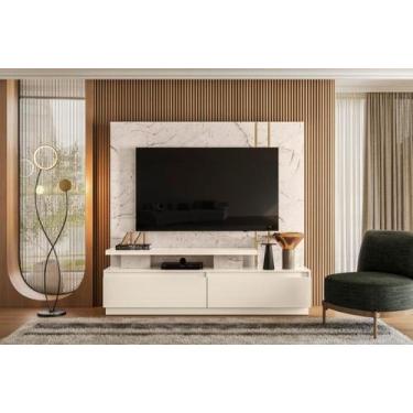 Imagem de Home Theater New Apolo para TV de até 75 polegadas - CALACATA / OFF WH