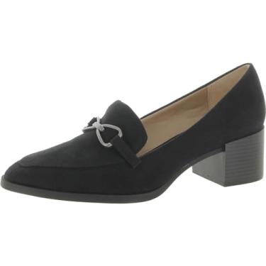 Imagem de Lifestride Mocassim feminino Devyn 2 Block Heel, Tecido preto, 9 Wide