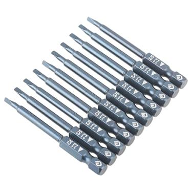 Imagem de 10 Peças S2 Liga de Aço Triangular Chave de Fenda Conjunto Durável Alto para Chaves de Fenda Elétricas e Brocas