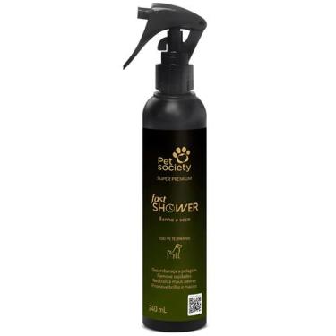 Imagem de Banho a Seco para Cães/Gatos Pet Society Fast Shower 240ml