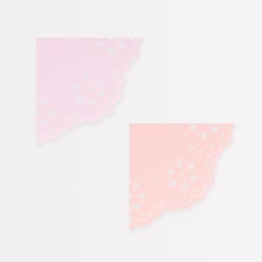 Imagem de Meri Meri Guardanapos de papel de renda Anglaise Broderie (pacote com 16), guardanapos decorativos de 3 camadas espessos e absorventes, disponíveis em guardanapos de jantar e guardanapos de coquetel