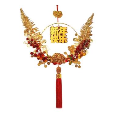 Imagem de shamjina de ano novo 2025, decoração de ano novo chinês, porta frontal, pingente, 2025, guirlanda para atividades ao ar livre, fazenda, celebração, Style E