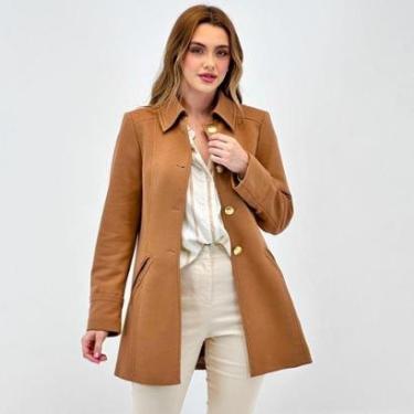 Imagem de Casaco Malise 7/8 em Tecido Feminino-Feminino