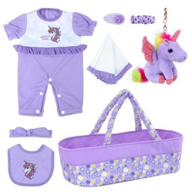 Imagem de Conjunto de Roupas Reborn para Bonecas de 43 a 56cm - Inclui Berço