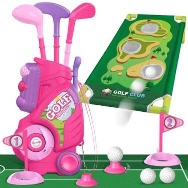 Imagem de Conjunto de Golfe Infantil Liberry (2 a 5 anos) - com Carrinho e Tapet