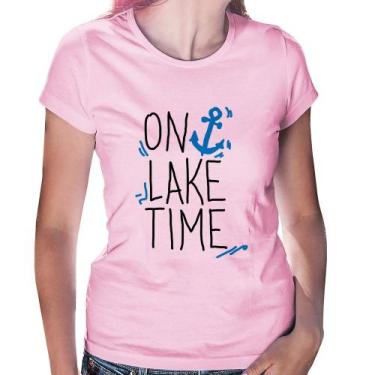 Imagem de Baby Look On Lake Time - Foca na Moda, Rosa bebê, P