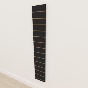 Imagem de Painel canaletado 18mm Preto Texturizado altura 180 cm comp 30 cm - E-