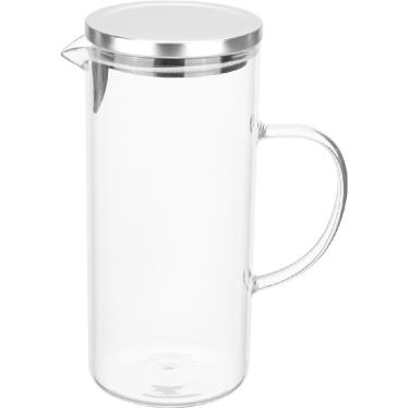 Imagem de JARRA AGUA SUCO HOME&CO TAMPA INOX BOROSSILICATO 1,3L 22x10x10cm TRANSPARENTE