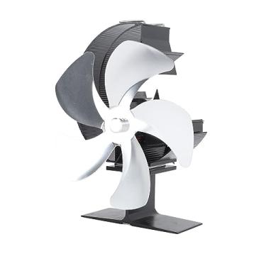 Imagem de Ventilador de tora, aquecimento de circulação de ar, ventilador de madeira com economia de energia para pesca no gelo (prata)