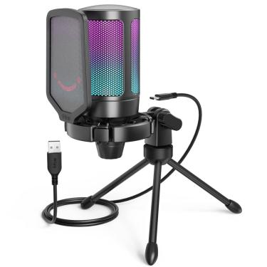 Imagem de Microfone USB para jogos fifine AmpliGame para pc PS5 com acessórios