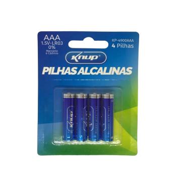 Imagem de Pilhas Alcalinas Aaa 4 Unidades 1.5V Kp-4900Aaa Knup