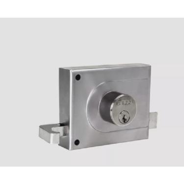 Imagem de Fechadura Portão Sobrepor Pado 525 100mm - Inox Escovado