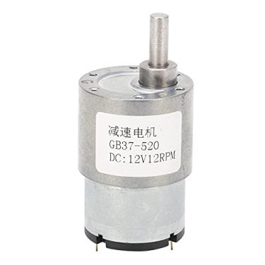 Imagem de Motor DC 12V 12rpm Redutor Eixo de Auto-liquidação Com Engrenagem Motor Janela Elétrica Abertistas da Porta Mini GB37-520 Cobre