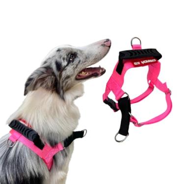 Imagem de Coleira Peitoral Anti-puxão para Cães Fortes Tamanho M - Canadá K9 (rosa pink)