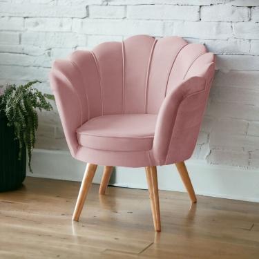 Imagem de Poltrona Pétala Para Sala Quarto Escritório Flor Decoração