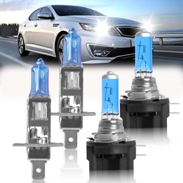 Imagem de VAMOTA Adequado Para Kia Optima Modelo Padrão 2011, 2012, 2013, 2014 E 2015. Lâmpadas De Farol De Alto Desempenho, Combinação De Farol Alto E Baixo H1 H11B, 100 W, 300% Mais Brilhante, Ip68, Plug A