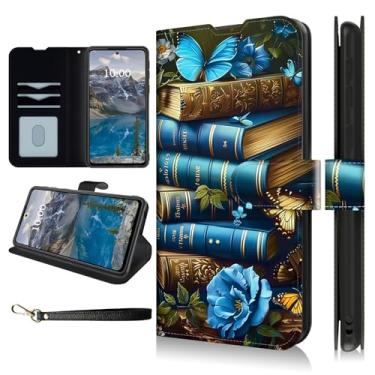 Imagem de Dikoer Capa carteira para Motorola Moto G Stylus 5G 2024 de 6,7 polegadas com alça de pulso, capa flip com suporte para cartão, capa de proteção de couro PU à prova de choque para mulheres e homens