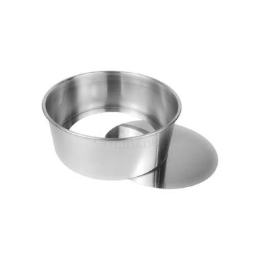 Imagem de Forma De Bolo Redonda Fundo Falso 20 x 10 Cm Removível Altura - MN Uti