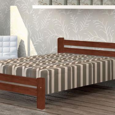 Imagem de Cama Queen Size Itália de Madeira Maciça Angelim Castanho
