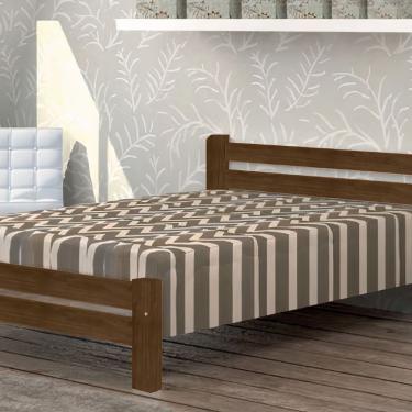 Imagem de Cama Queen Size Itália de Madeira Maciça Angelim Imbuia