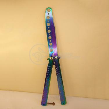 Imagem de Canivete Fade Rainbow Butterfly Treinamento Faca Borboleta