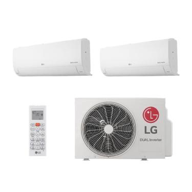 Imagem de Ar Condicionado Bi Split Inverter LG Hi Wall Dual Voice + ai 16000 BTUs (9000 + 12000) Frio S32Q16UAGA0. EB2GAM1 - 220V