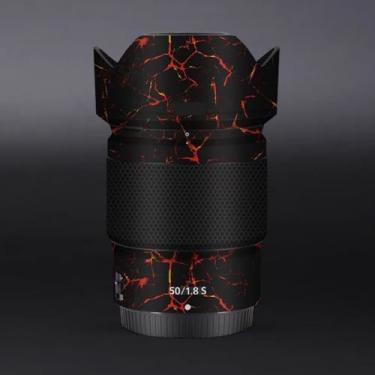 Imagem de Para Nikon Z 50mm F1.8S Adesivo de Lente de Câmera Revestimento Película Protetora Protetor Corporal Decalque Skin 50 1.8 (Lava Vulcânica