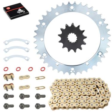 Imagem de MOTO1988 Kit De Parafusos Corrente E Roda Dentada 520V-X X-Ring 92 Link Compatível Com Yamaha Raptor 660 Yfm660R 2001-2005